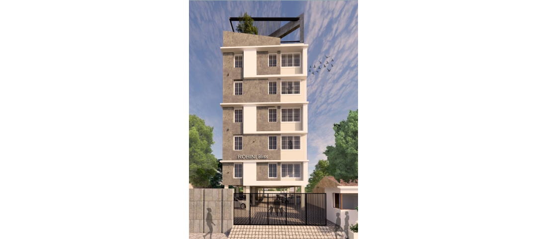 Front Elevation of Rohini Bliss residential property