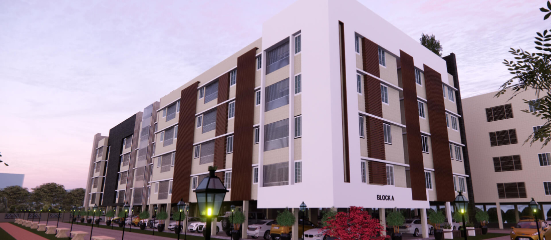 Front Elevation of Rohini Nakshatra flats in Trichy for sale